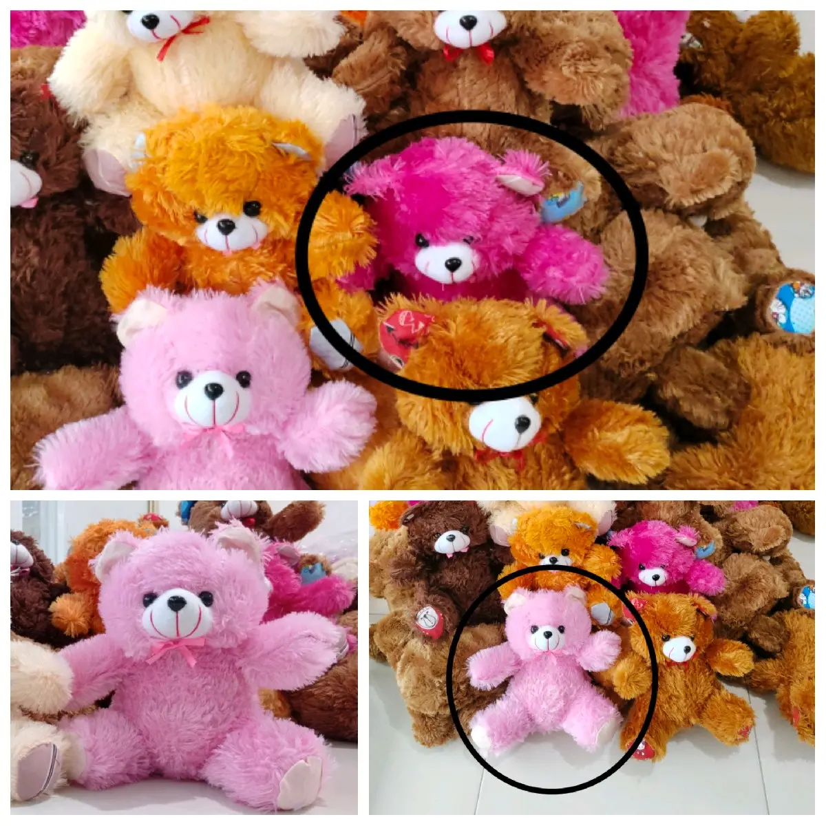 Bear Duduk 25cm Pink