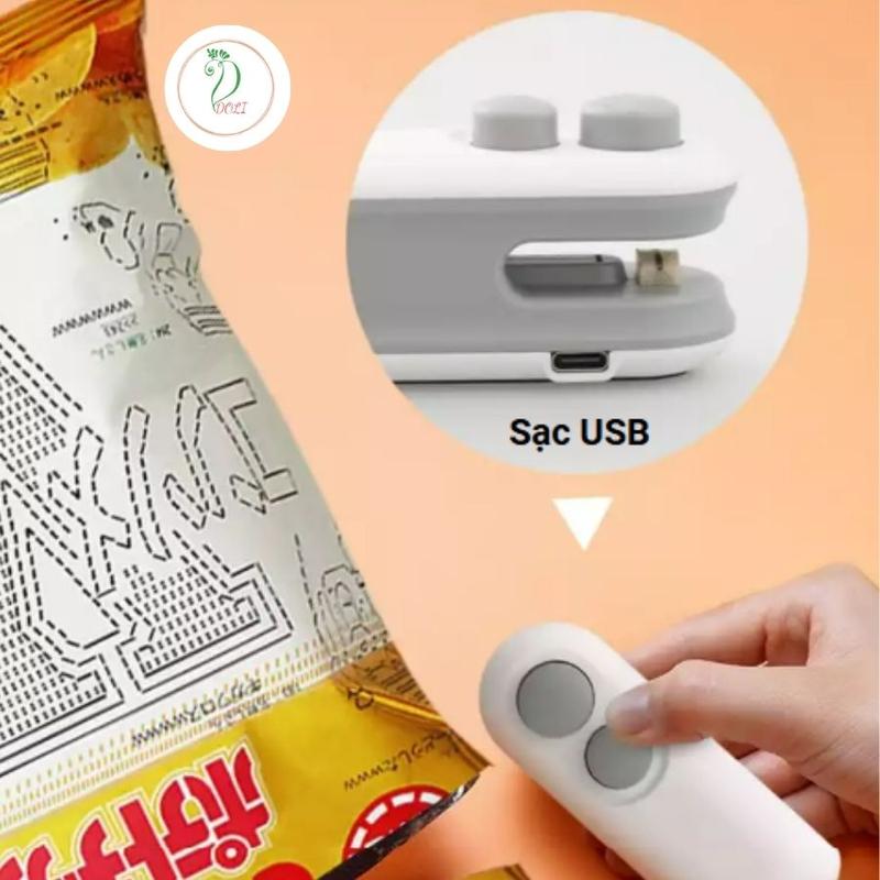 Máy Hàn Miệng Túi Mini Cầm Tay DOLI - Sạc USB Type-C, Tiện Lợi Cho Đóng Gói Thực Phẩm 2