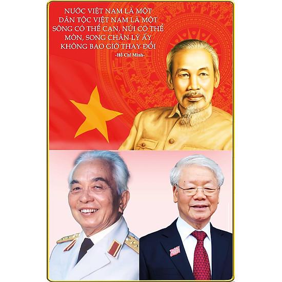 Ảnh chân dung Bác Hồ , Bác Giáp , Bác Trọng . Treo phòng khách phòng làm việc . Đa dạng mẫu mã .In theo yêu cầu 4