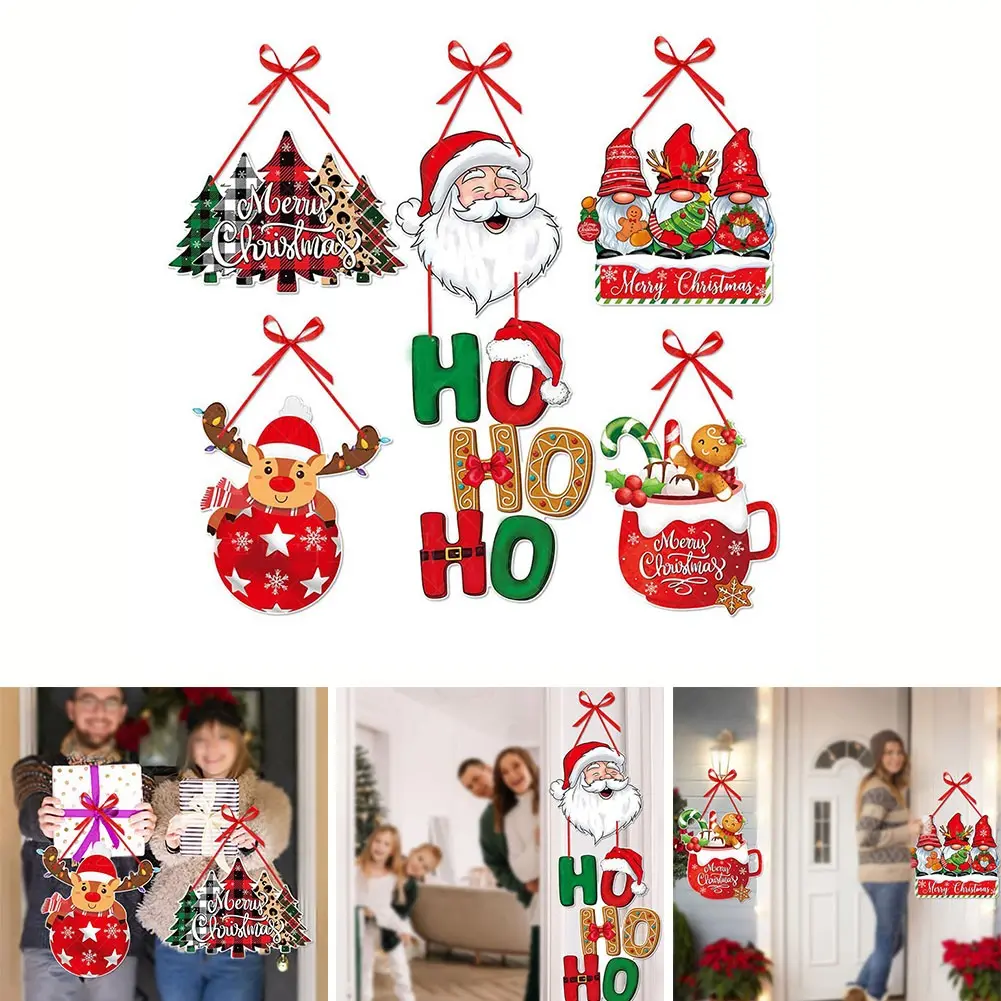 Christmas Party Decoration Door Hanging Christmas Door Hanging New Year Decor