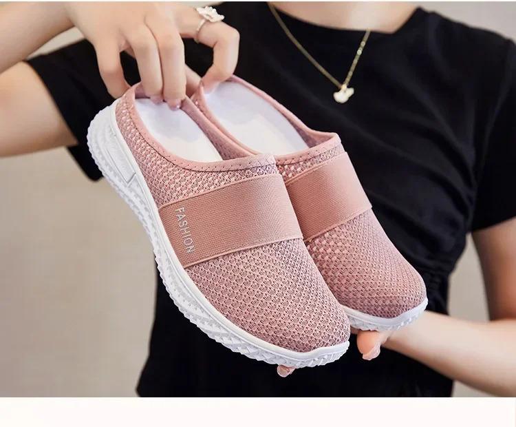 Product Introduction of Dép Lưới, Mặc Bên Ngoài, Thoáng Khí, Giày Thường Ngày Thoải Mái, Dép Nửa, Giày Nữ, Dép, Giày Mới 16