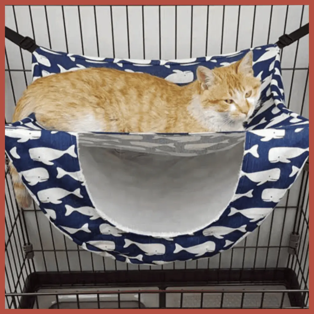 Double Layer Design Cat Cage Hammock Hanging Soft Breathable Pet Bed Swing Double Layer Hanging Bed