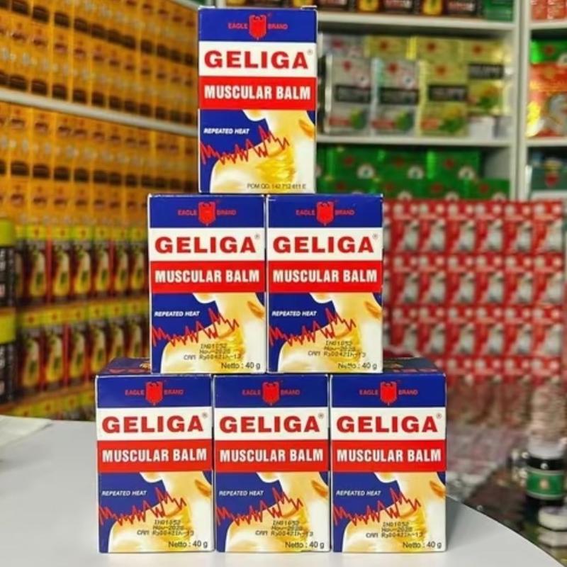 2 Hủ Dầu cù là lửa Geliga Muscular Balm Indonesia
