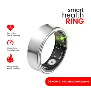Smart Health Ring Cincin Pintar Pemantau Kesehatan 24 Jam Real Time Heart Rate Blood Oxygen Testing Sleep Monitoring Motion Monitoring