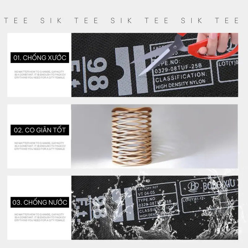 Túi đeo chéo cho nam túi đeo chéo TEE SIK túi chéo nam túi đeo nam đẹp 2024 chống nước vải nylon đựng vừa ipad 11 in bag TS26 6