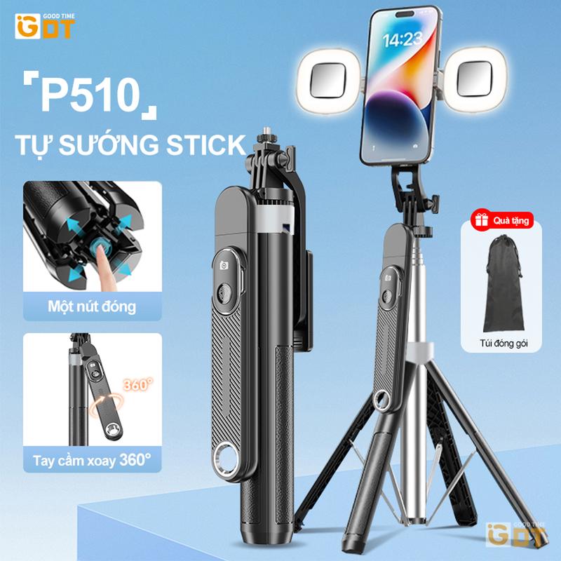 GDT Gậy Du Lịch Chụp Ảnh 4 Chân Tripod Gậy Selfie Có Điều Khiển Từ Xa Bluetooth Giá Đỡ Điện Thoại Gimbal Smart Phone Mobile Cầm Tay Mini Livestream Quay Video Xoay 360 Chống Rung Đa Năng Lights Camera Mới Nhất S30 T26 P185 Osmo cây 3 1 máy