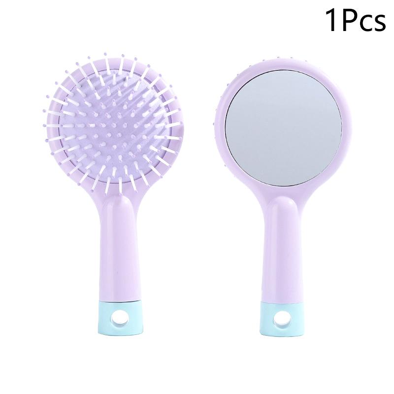 Product Introduction of 1Pcs Hair Brush Simplicity Fashion Solid Color Massage Air Cushion Comb With Mirror Lovely Hair Care Tool 26