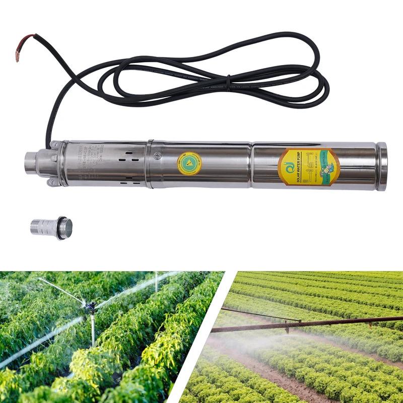 Solar Water Pump 24V 370W Submersible Deep Well Pump Stainless Steel ...