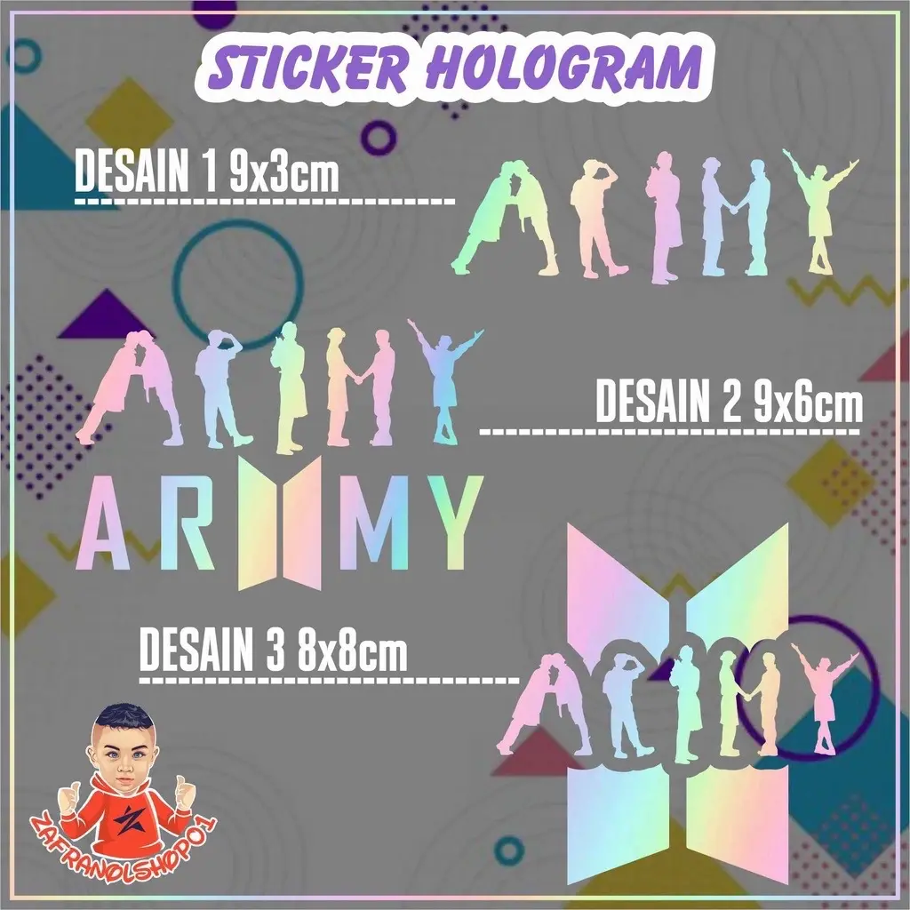 Cutting Stiker BTS Butter Sticker Kaca Mobil Stiker Body Mobil / Motor / Helm / Laptop sticker BTS ARMY Ukuran Kecil Car Car