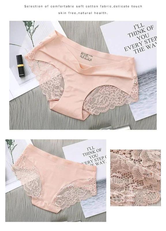 Product Introduction of 3PCS  Seamless Women's Hollow Out Panties Underwear Comfortable Breathable Lace Briefs Low Rise Female Sport Panty Soft Lady Lingerie Womenswear Innerwear 11