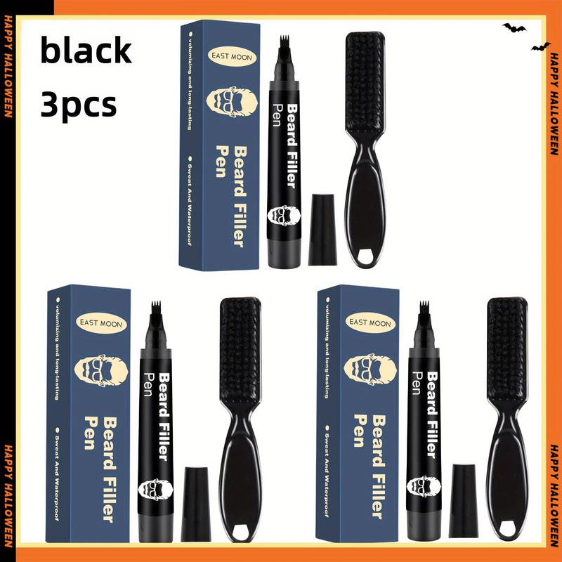 Product Introduction of Beard Filler Pen - Men's Gift Box Set With Vitamin E Detachable and easy-to-use filler pen to easily create a thick beard hairline Beard filler color Father's Day/boyfriend gift 1