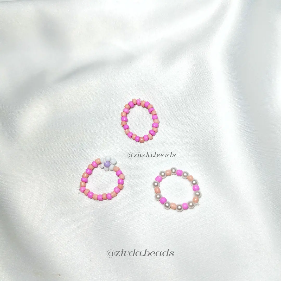 (Min. Order 10Ribu) Lorelei | Cove | Viveka Cincin Manik/Cincin/Beads Ring/Ring FREE STICKER