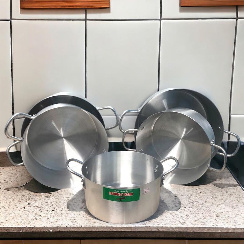 Nồi nhôm đúc loại dày, hàng tại xưởng nhiều size 22-24-26-28-30cm