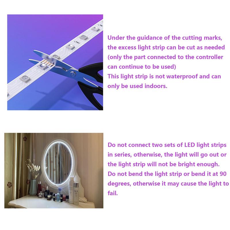 USB Powered LED Strip Light, 5V Strip Rope Light, Flexible Cuttable LED Strip Light for Bedroom Kitchen Cabinet Wardrobe TV Party Decor 2