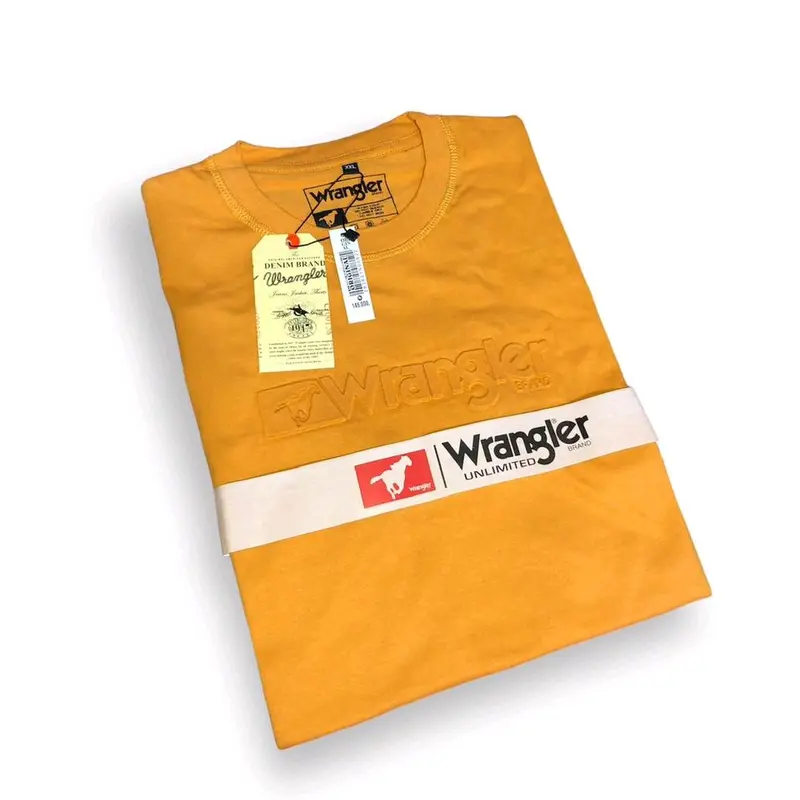 baju kaos embos wrangler kaos distro pria premium quality kaos cowok full label tag  motif timbul [ M.L.XL.2XL.3XL ] 5
