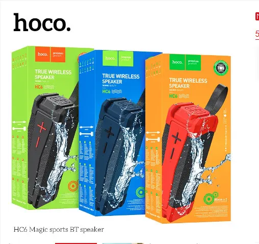 Loa Bluetooth Hoco HC6, chống nước, nghe nhạc 6h âm thanh cực chất. 0