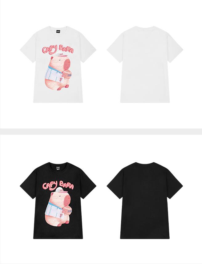 Product Introduction of Áo Thun Unisex LIFEDIFF Capy BaRa TEE Tay Lỡ Local Brand  Áo Phông Cổ Tròn Nam Nữ Women Top 15