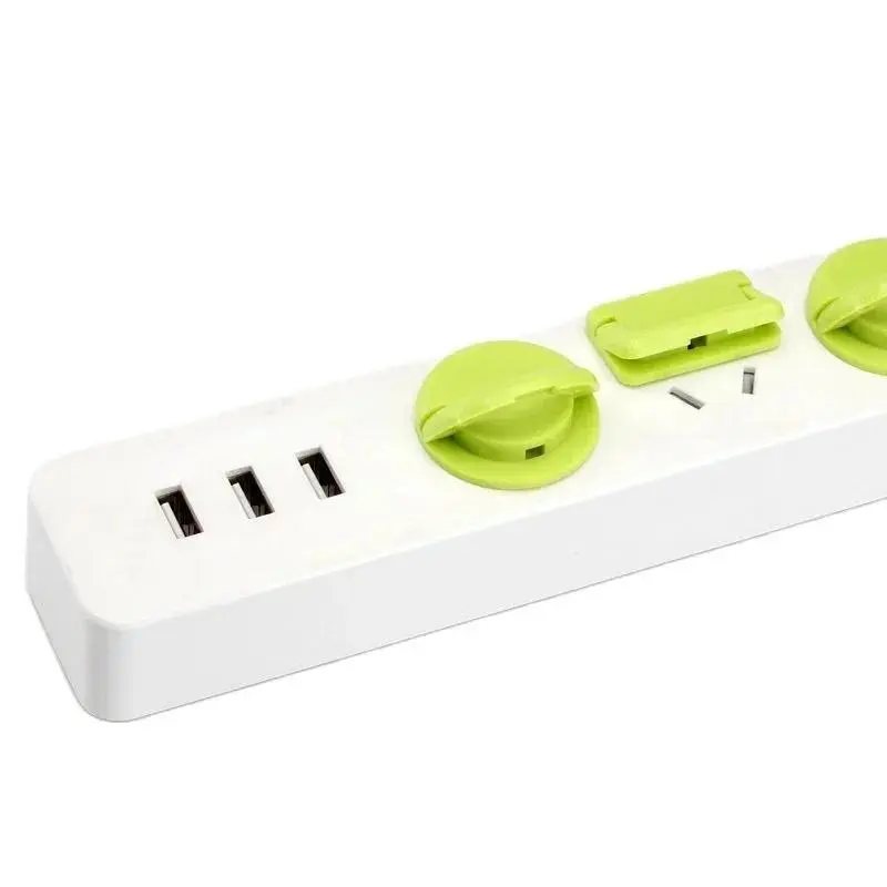 5PCS Power Socket Baby Child Safety for Protection Device Anti-shock Plug Protector White Color Socket Cover