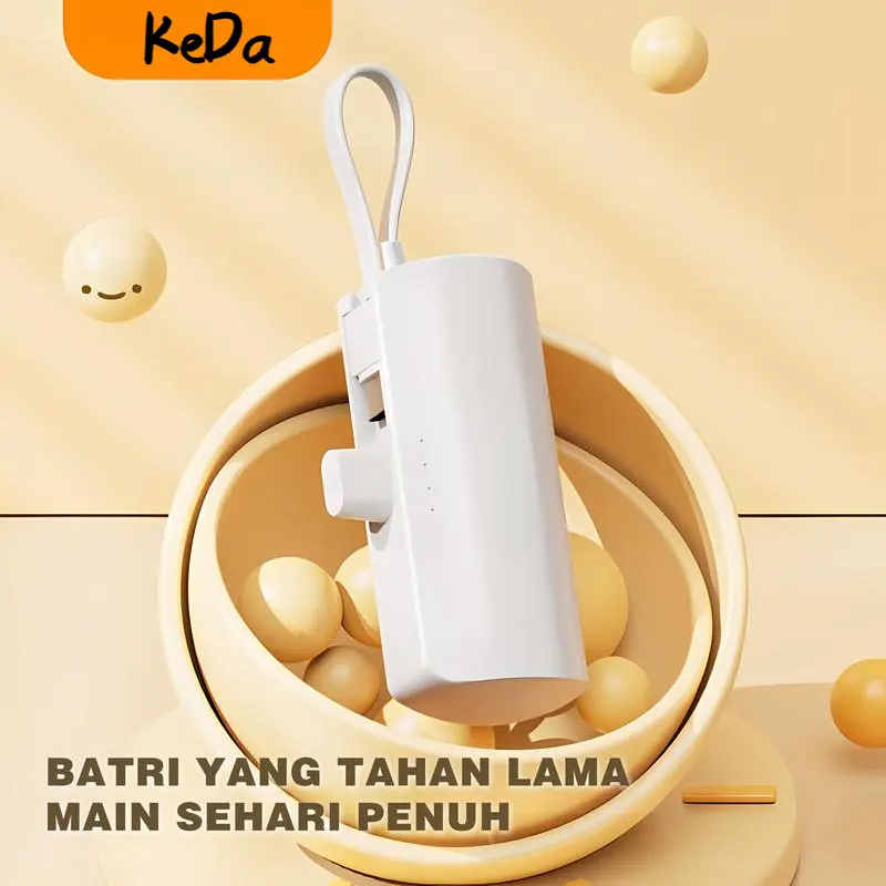 Sạc Dự Phòng Mini, 5000mAh, Thiết Kế Đơn Giản, Tương Thích Với Apple Và Android, Có Type-C Và Lightning, Lý Tưởng Để Sạc LạiCốc Sạc Nhanh, Kích Thước Nhỏ Gọn, Chip An Toàn Thông Minh, Thích Hợp Cho Lối Sống Bận Rộn Phụ Kiện