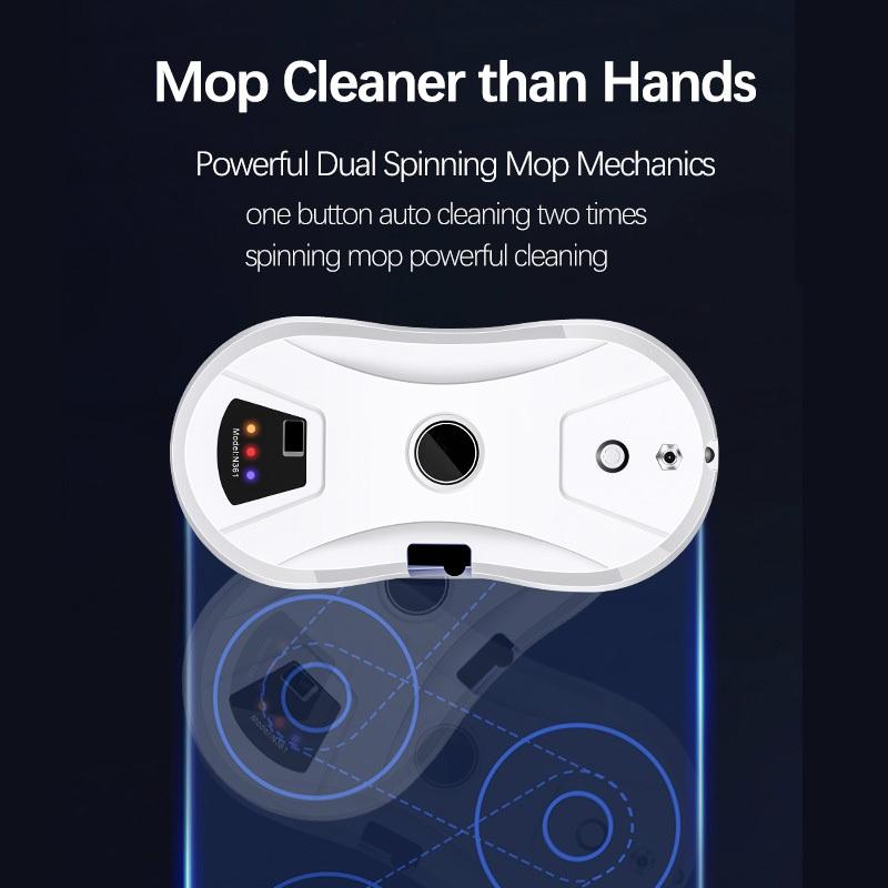 8600PA Electric window cleaner robot Automatic Glass Cleaning Machine Remote Window Cleaning Robot Intelligent Water Spray Window Cleaner 5