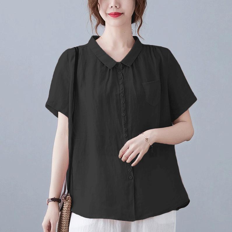 Áo Sơ Mi Kiểu Nữ Chất Đũi Tơ Mềm Mại, Kiểu Dáng Trẻ Trung Hiện Đại Sp10 Top 1