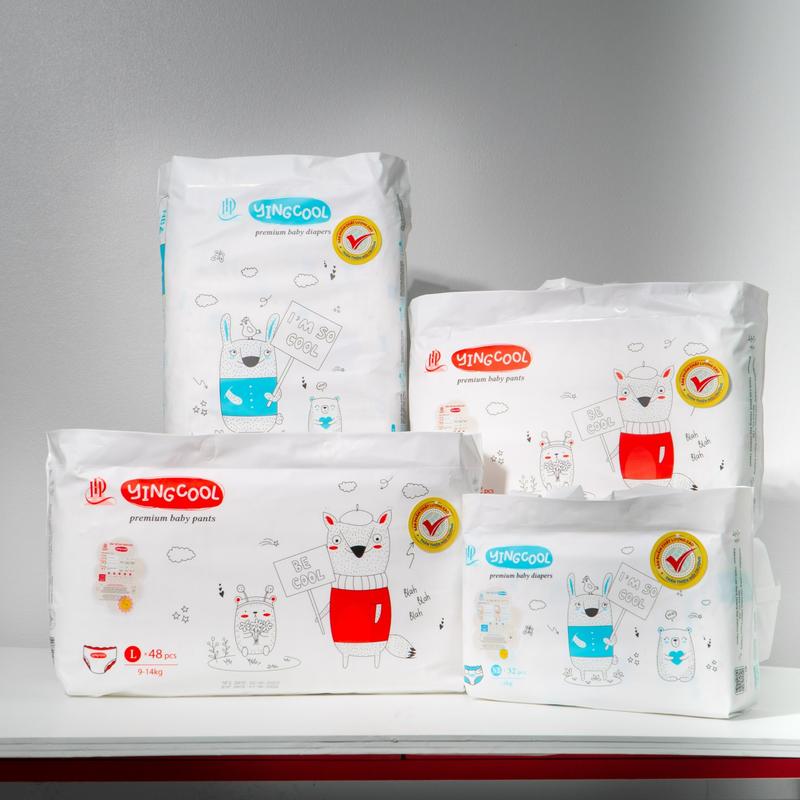 [KHÔNG QUÀ] Tã/ bỉm quần YINGCOOL đủ size M50/L48/XL44/XXL42/3XL40 cho bé