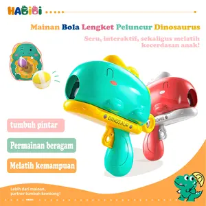 Habibi Mainan Bola Lengket Dinosaurus Bola Lunak Aman Bola Merekat Papan Target Mainan Dalam Ruangan Toys ring  63mm firework  bubble  machine