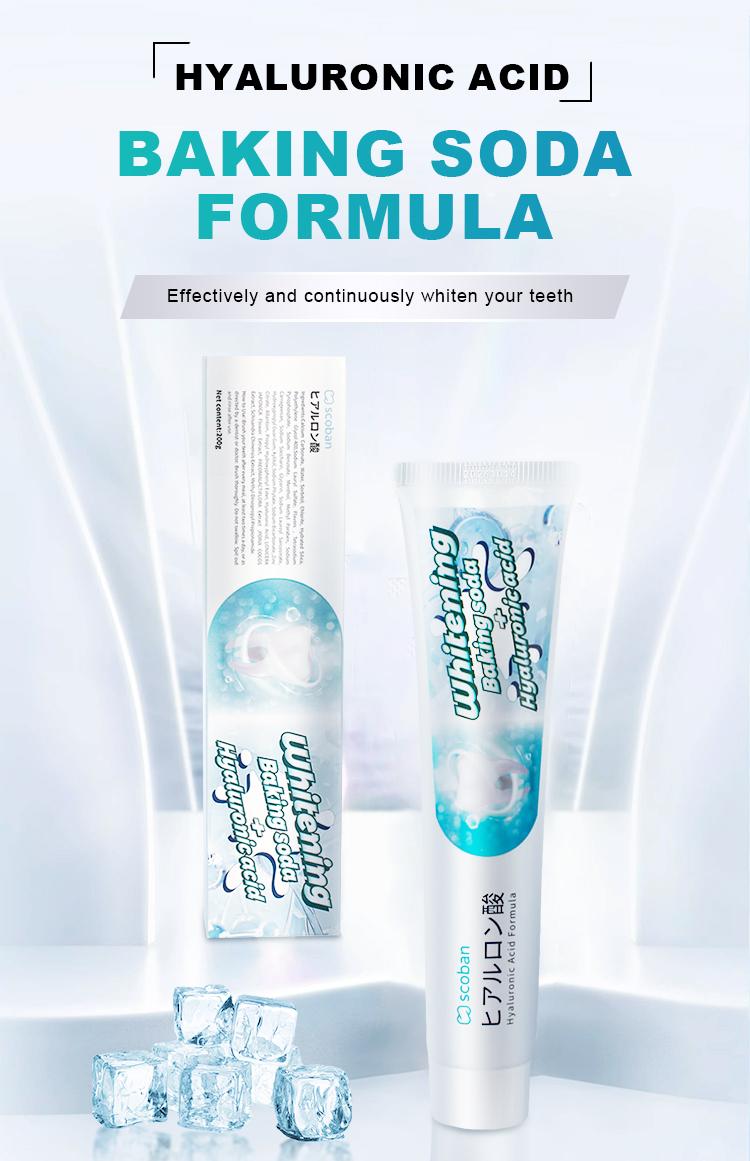 2pcs Scoban Whitening Toothpaste + 2pcs Mouth Spray 200 times Baking ...