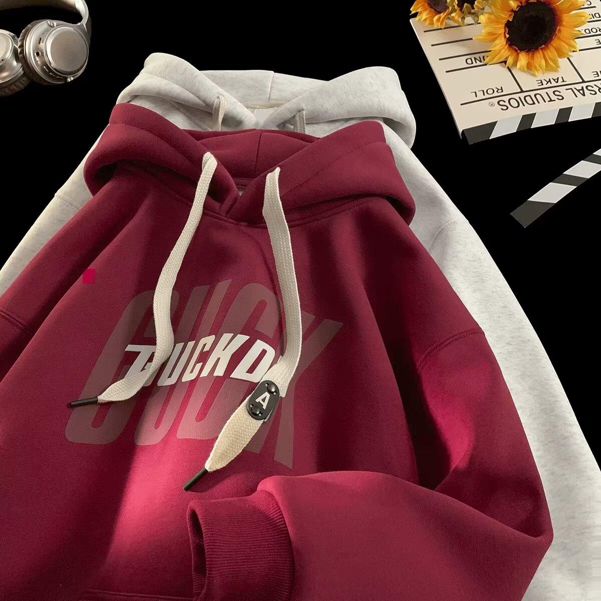 เสื้อฮู้ดดี้แขนยาว แบบสวม ผ้าหนา แฟชั่น กันแดด กันหนาวได้ Eashion เสื้อกันหนาวแขนยาว เสื้อกันหนาว  ม