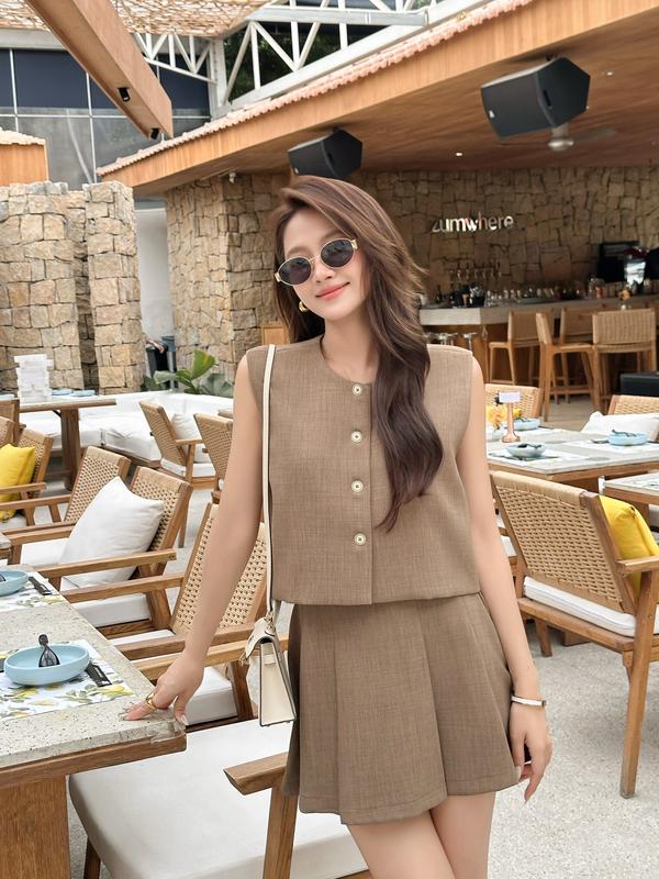 Set áo gilet và chân váy COCOBEBE TILIA SET