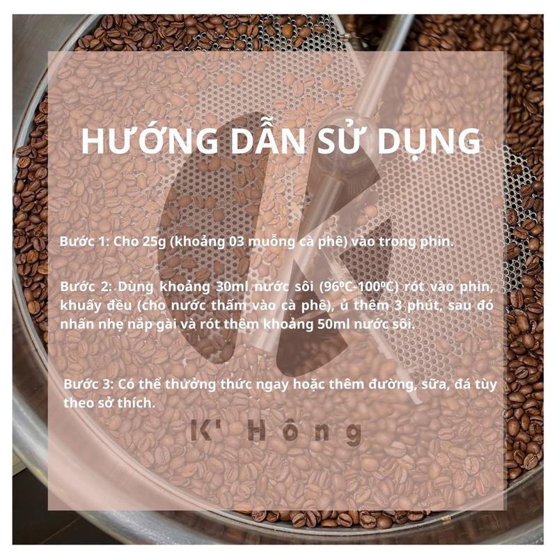 3KG Cà phê | MÂY (Tặng kèm 1 phin nhôm cao cấp-Tiết kiệm hơn)-80%Robusta&20%Arabica nguyên chất đến từ thương hiệu K’Hông Coffee-rang mộc, gu nhẹ nhàng, hương thơm rõ ràng, chua nhẹ, hậu ngọt dễ chịu (phù hợp pha phin và pha máy)  Cafe 7
