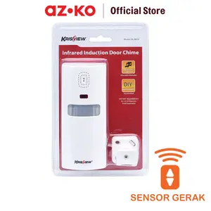 KRISVIEW BEL PINTU DENGAN SENSOR GERAK DAN ALARM - PUTIH