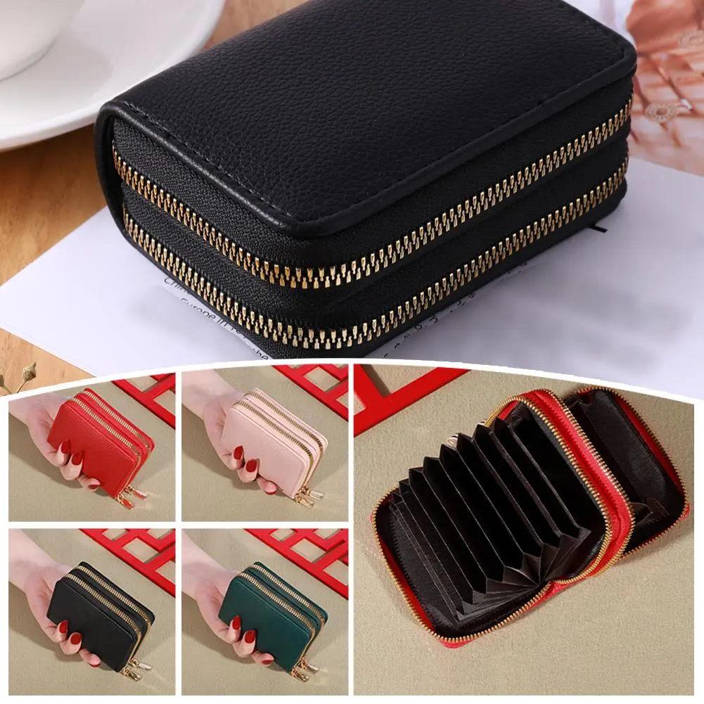 Women's Short Wallet Multi-function Buckle Multi-card Purse Ladies Wallet