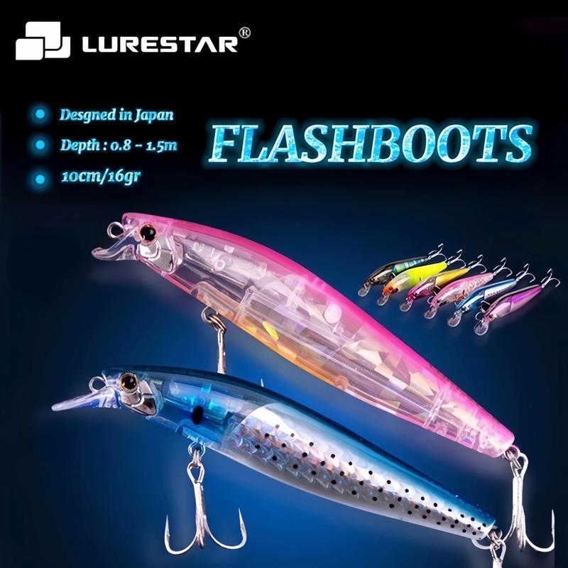 Mồi LURESTARS Chính hãng - FLASHBOOST 16g Japanses Design - Nhạy Cá Chẽm,Cá Nhồng,Cá Măng (Mua 2 Con TẶNG kèm 1 Cá Sắt) Bắt Cá Đi Câu Fishing Câu Cá