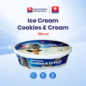 Diamond Ice Cream Cookies and Cream 700 Ml
