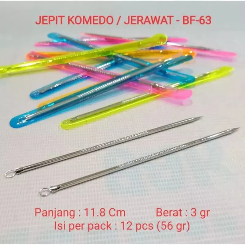 PINSET KOMEDO 2 IN 1 / ALAT PENCET JERAWAT KOMEDO / JARUM 3