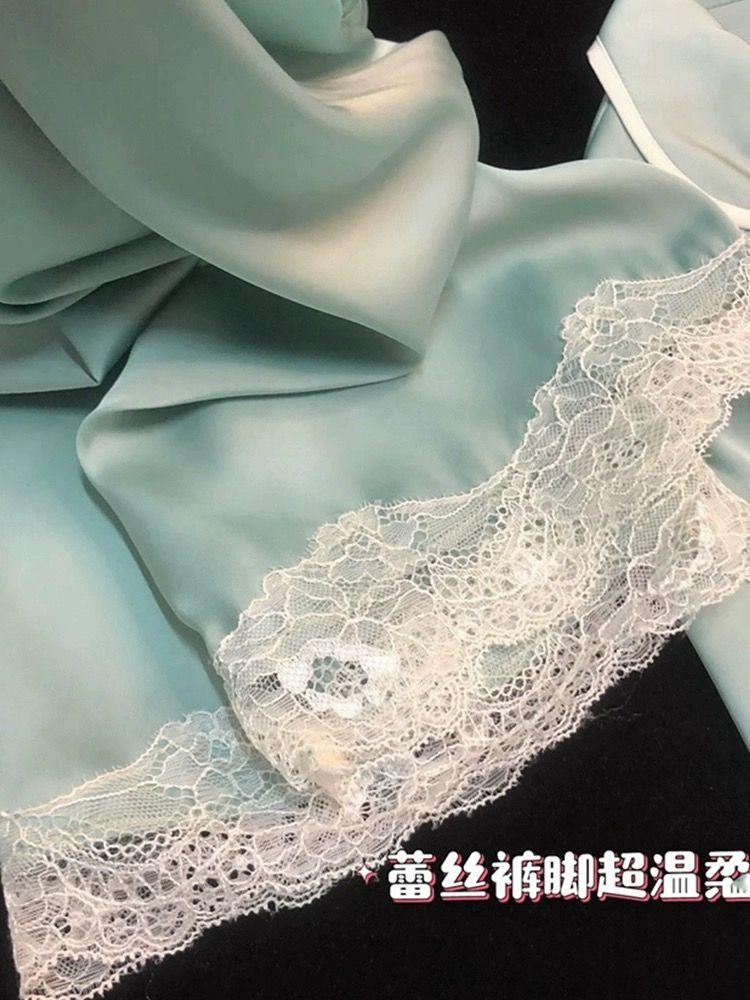 Product Introduction of Bộ Đồ Ngủ Ngọt Ngào Dành Cho Nữ, Hàng Mới Về Năm 2025, Được Làm Bằng Chất Liệu Lụa Lạnh Dài Tay Và Quần Dài, Bộ Đồ Mặc Ở Nhà Gợi Cảm, Thích Hợp Cho Mùa Xuân Và Mùa Thu, Lý Tưởng Cho Mùa Hè 10