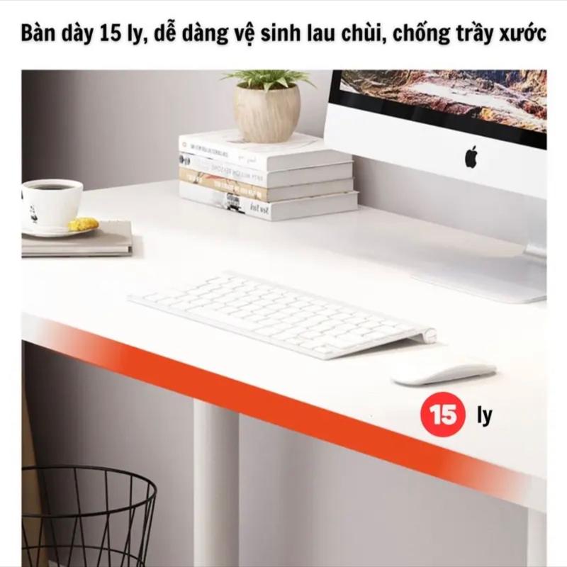 Bàn Gamming,Làm việc Decor chân sắt to tròn sơn tĩnh điện, mặt bàn gỗ chống trầy xước. Mẫu mới hot bàn _ 3