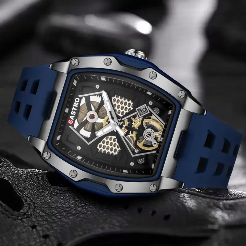 Gastro Jam Tangan Pria Sport D30 RM 4 Rubber Water Resistant 3 ATM Watches 2