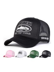 Letter Embroidery Baseball Cap, Casual Outdoor Sports Hat for Men & Women, Adjustable Sun Protection Cap for Daily Wear, Black Cap for Wife, Trucker Hats, Trucker Snapback Hat