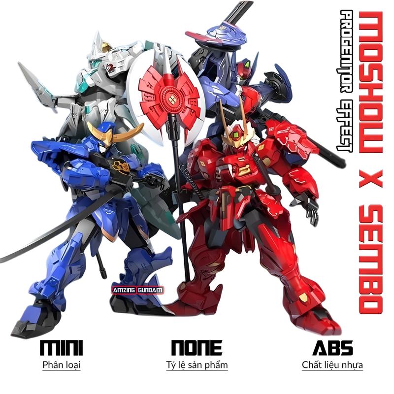 Hộp Gacha Blind Box Moshow SD - Takeda Shingen - Date Masamune - Lancelot - Wucheng (Tặng kèm base)