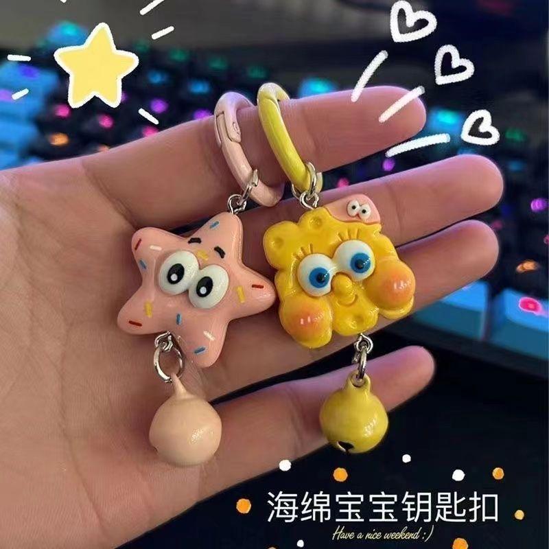 Product Introduction of Dây Chuyền Chìa Khóa SpongeBob Patrick Star, Mặt Dây Chuyền Hoạt Hình Dễ Thương, Phụ Kiện Ba Lô Cho Bé Gái, Quà Tặng Bạn Thân, Cầm Tay, Phát Hành Mới Năm 2025 1
