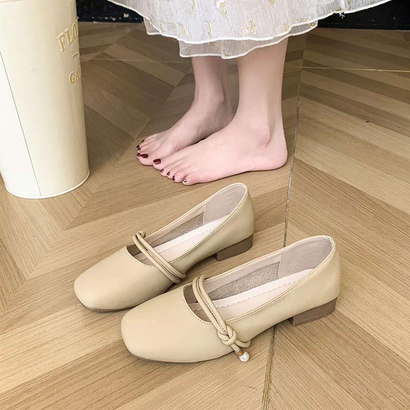 Product Introduction of Giày Nữ, Quý Cô Cổ Tích Nhẹ Nhàng, Sang Trọng, Phong Cách Hàn Quốc, Màu Trơn Áo Mặc Bên Ngoài, Dễ Phối Đồ, Giày Thường Ngày, Có Da Chống Trượt, 2024 1