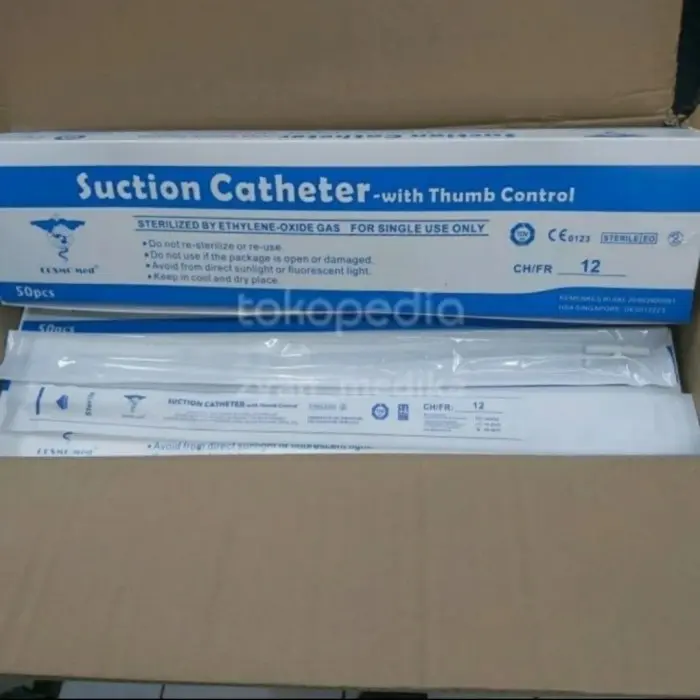 selang suction catheter cosmomed no 6 8 10 12 14 16 /selang suksen-box - fr.8 ST6