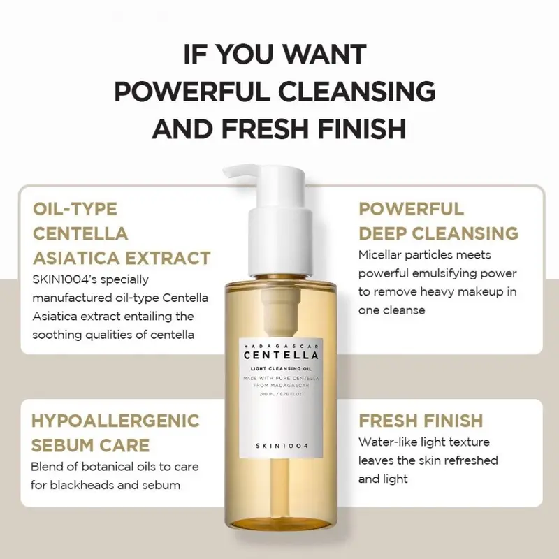 [BPOM] Skin1004 Centella Madagascar Cleansing Oil 30ml / 200ml 8WMQUP 6