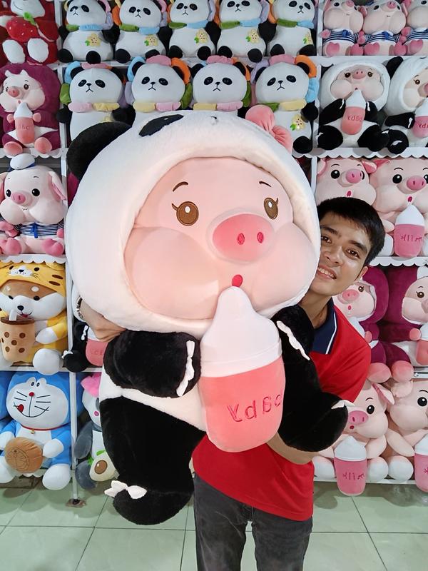 Gấu Bông Heo Cosplay Gấu Trúc - Thú Nhồi Bông