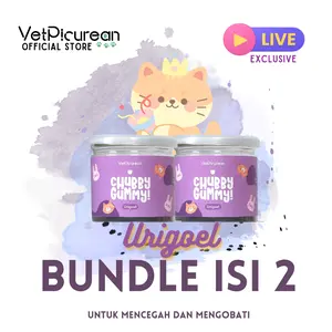 [EXCLUSIVE LIVE PACKAGE} Vitamin Urinary Anjing Kucing Chubby Gummy Urigoel Untuk FLUTD/ FUS/ Susah pipis/ Pipis Darah/ Kencing batu