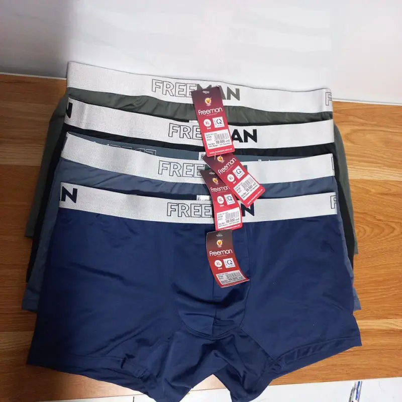 Quần Boxer FREEMAN được may từ chất liệu thun lạnh co giãn 4 chiều thoáng khí, có lớp kháng khuẩn bên trong Menswear