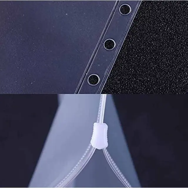 Zipper Ziplock Binder A6 / A5 6 Ring (6 LUBANG) Tempat penyimpanan uang 4