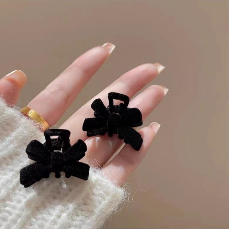 Kẹp Tóc Mini, HY, Phong Cách Công Chúa Cổ Điển, Vải Nhung Chất Lượng Cao, Dành Cho Nữ 3